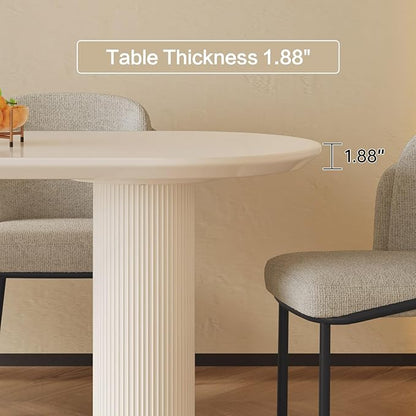 Dining Table Set for 8, Modern Kitchen Table with 8 Chairs, Dining Room Table Set for Kitchen,Dining Room,Home & Office (70.86" White Table with 8 Chairs)