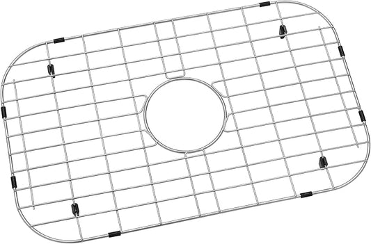 Kitchen Sink Grid and Sink Protector, Stainless Steel Sink Grids 22-13/16” x 14" with Rear Drain for Single Sink Bowl, Sinka Bottom Grid, Sinks Grate