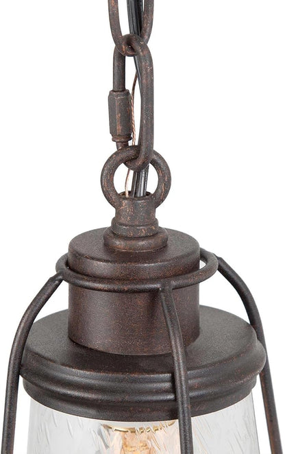 classy leaves Pendant Lights, Farmhouse Hanging Light Fixtures with Seeded Glass Shade, Brown Pendant Lighting Kitchen Island for Foyer, Hallway, Entryway