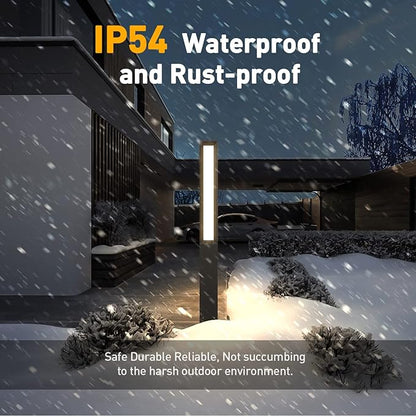 MVBT High 71 Inches Landscape Path Light, Outdoor Modern Luxury LED IP54 Waterproof Landscape Bollard Lighting for Lawn Patio Courtyard Driveway Pathway Decoration with High Voltage Wired