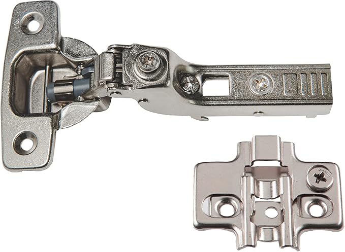 Soft Close Cabinet Hinge Set. 10 Inset Soft Close Hinges for Kitchen Cabinets with Adjustable Close Speeds.