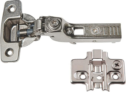 Soft Close Cabinet Hinge Set. 10 Inset Soft Close Hinges for Kitchen Cabinets with Adjustable Close Speeds.