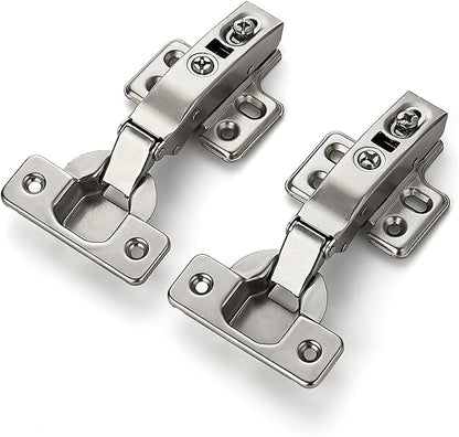 Ravinte 50 Pack 25 Pairs European Kitchen Cabinet Hinges Soft Close Full Overlay Door Heavy-Duty Frameless Adjustable Concealed Cabinet Cup Hinges