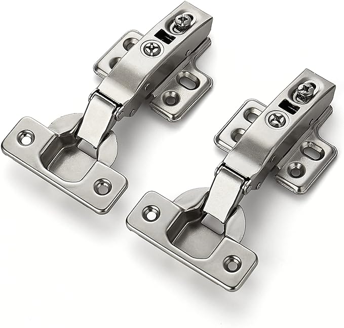 Ravinte 30 Pack 15 Pairs European Kitchen Cabinet Hinges Soft Close Full Overlay Door Heavy-Duty Frameless Adjustable Concealed Cabinet Cup Hinges