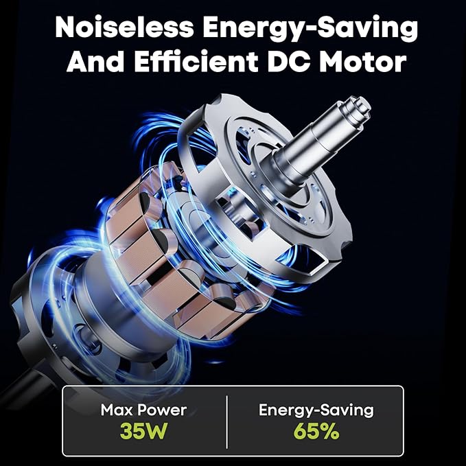 42 Inch Black Ceiling Fans with Lights and Remote/APP, Modern Ceiling Fan for Living Room Outdoor Ceiling Fan 6-Speed Adjustable Reversible DC Motor Timer Noiseless 3CCT Dimmable for Bedroom Office