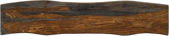 Hairpin Leg Bench Grey Sheesham Live Edge Wood Dining Bench for Kitchen Island and Entryway Seating Furniture