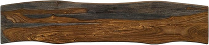 Hairpin Leg Bench Grey Sheesham Live Edge Wood Dining Bench for Kitchen Island and Entryway Seating Furniture
