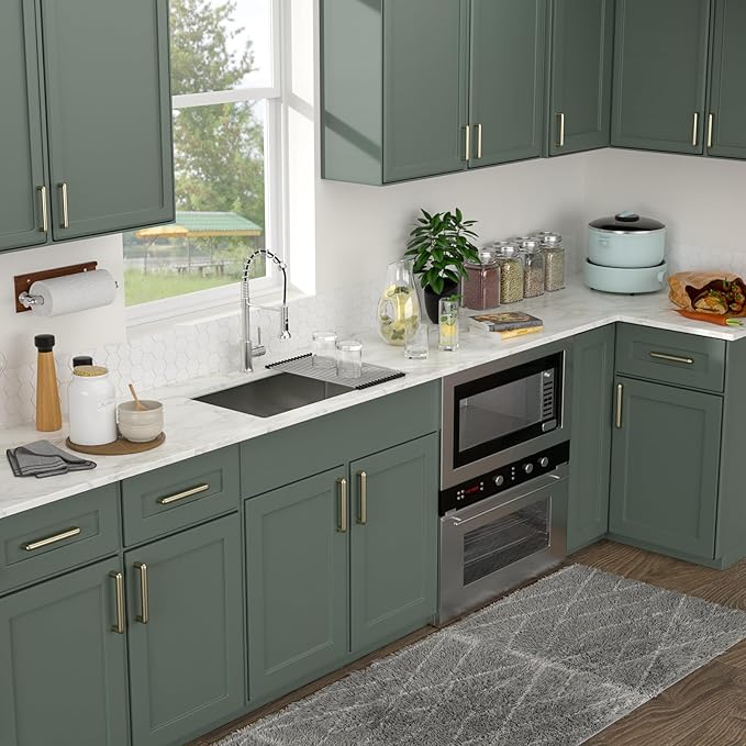 Logmey 32 Inch Undermount Kitchen Sink 32x18 Stainless Steel Undermount Sinks 16 Gauge Single Bowl Under Counter Handmade Sinks 32x18x9