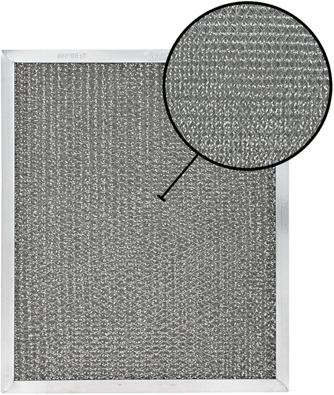 American Metal Filter Company Aluminum Grease Range Hood Filter - 8-3/4" x 10-1/2" x 3/8" - RF200 Compatible - Reusable - 2 Pack