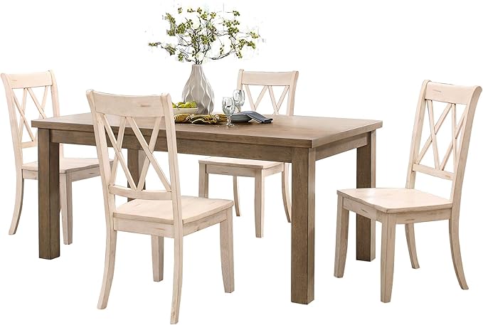 Lexicon 5-Piece Dining Set, White