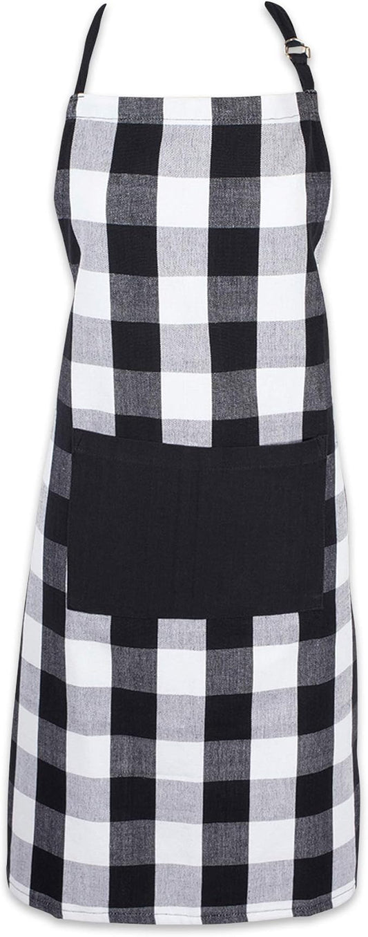 DII Unisex Buffalo Check Kitchen Collection, Classic Farmhouse Chef Apron, One Size