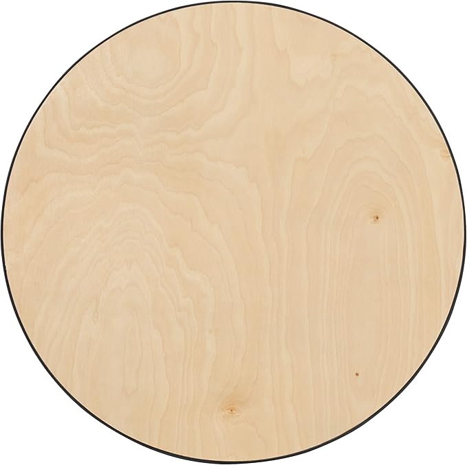 Flash Furniture Lars 30" Round Cocktail Table with 30" and 42" Columns, Adjustable Standard or Bar Height Round Table for Events or Home Use, Natural