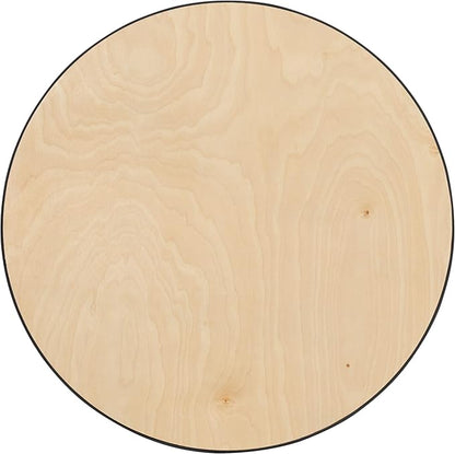 Flash Furniture Lars 30" Round Cocktail Table with 30" and 42" Columns, Adjustable Standard or Bar Height Round Table for Events or Home Use, Natural