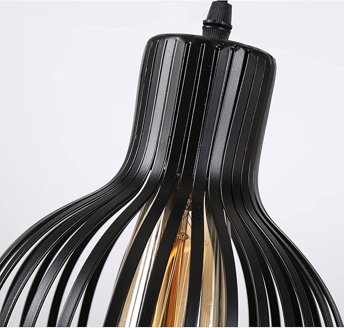 Plug in Pendant Light,Industrial Black Hanging Lignt with Plug in Cord ON/Off Switch,Farmhouse Pendant Lights for Kitchen Island,Bedroom,Living Room