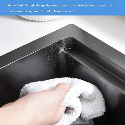 33 Inch Double Bowl Drop In Kitchen Sink Workstation Black - VOKIM 33 x 22 Inch Drop In sink Stainless Steel 16 Gauge 10 Inch Deep Double Bowl Sink
