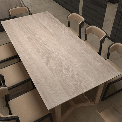 Boobest 31.5"x 157.4" Light Brown Gray Wood Grain Textured Contact Paper Oak for Countertops Waterproof Removable Wallpaper Peel and Stick Cabinet Desk Covers Vinyl Wrap for Furniture Kitchen Bedroom