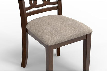 New Classic Furniture Gia 3-Piece Drop Leaf Dining Table Set with 2 Chairs, 42-Inch, Cherry