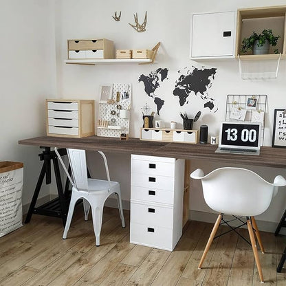 Kaboon 60x24 inches Tabletop, Solid One-Piece Desktop for Sit Stand Desk, Double Desks, L Desk DIY,Wood Countertop Home or Commercial Use 1 inch Thick, Eucalyptus/Rustic Wood, 23.62" D x 59.1" W