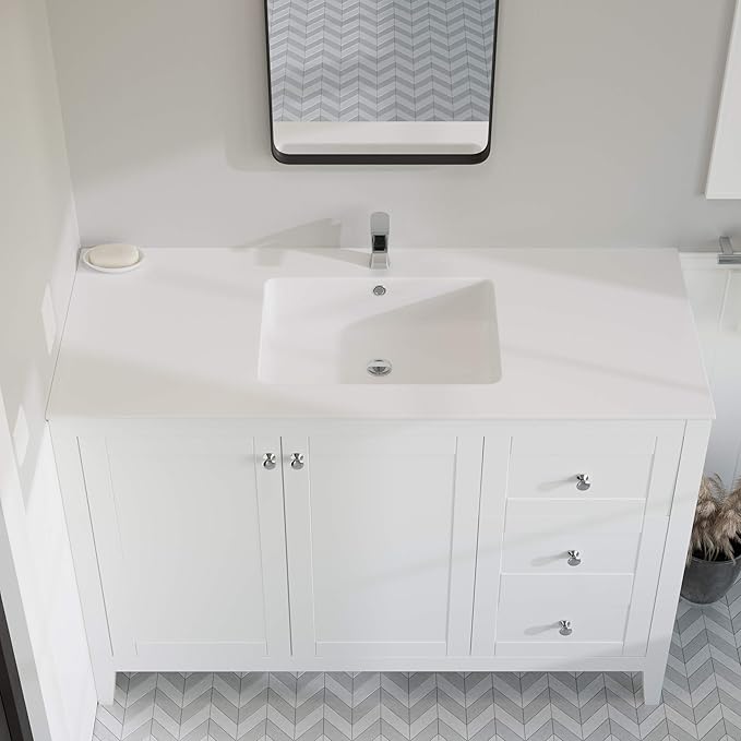 Swiss Madison SM-VT330 Voltaire 49" Vanity Top Sink with Single Faucet Hole