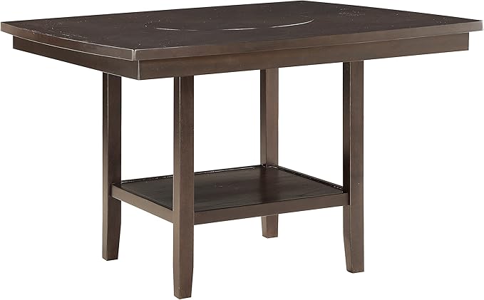 Lexicon Baronscourt 5-Piece Counter Height Dining Set (Slat Back), Dark Brown