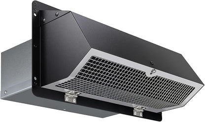 Microwave Vent Range Hood Vent Wall Vent Cap for Microwave Exhaust,Kitchen/Bath Ventilation Fan/Stove Outside Vent Cover,Wall Exhaust Vent Kit Vent Hood Wall Cap for 3-1/4" x 10" Duct,Black