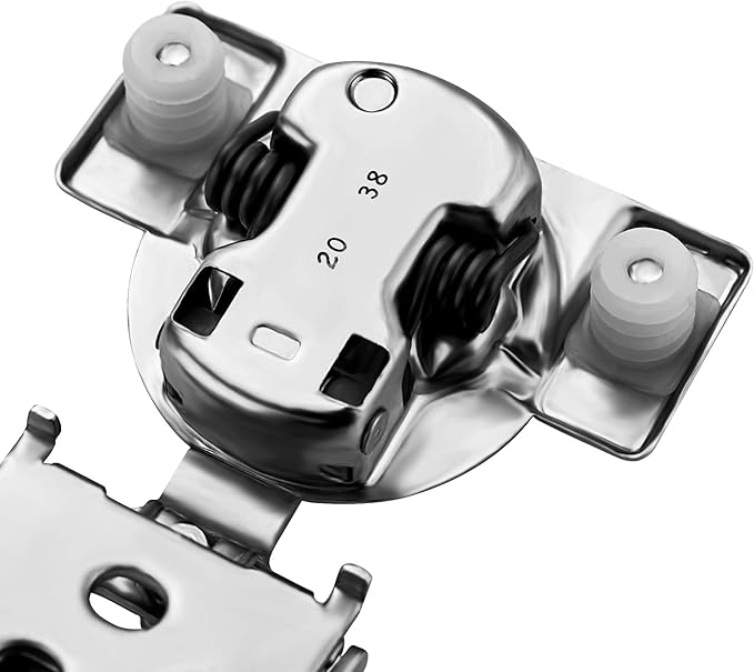 Ravinte 60 Pack 30 Pairs 3/4 inch Overlay Soft Close Hinges for Kitchen Cabinet Hinges Satin Nickel Hidden Hinge Stainless Steel Concealed Hinge self Closing