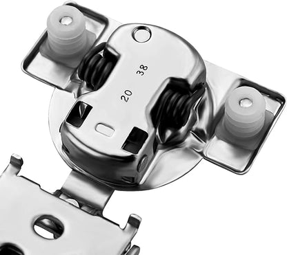 Ravinte 60 Pack 30 Pairs 3/4 inch Overlay Soft Close Hinges for Kitchen Cabinet Hinges Satin Nickel Hidden Hinge Stainless Steel Concealed Hinge self Closing