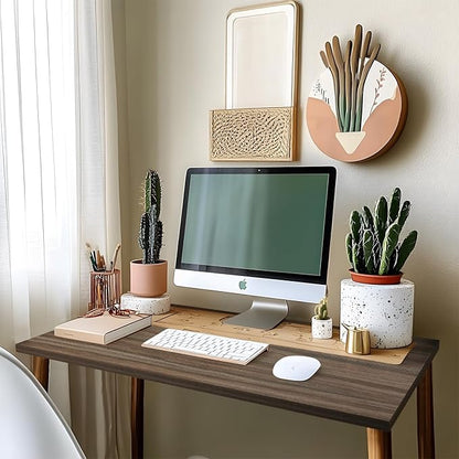 Kaboon 60x28 inches Tabletop, Solid One-Piece Desktop for Sit Stand Desk, Double Desks, L Desk DIY,Wood Countertop Home or Commercial Use,1 inch Thick, Eucalyptus/Rustic Wood, 27.56" D x 59.1" W