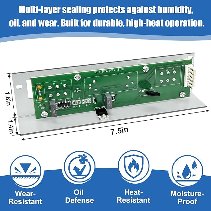 SV03255 Range Hood Control Board Replacement for K210A30SS, K210A36SS, K210A42SS, K210A48SS, PIK33, PIK45, K260A30SS, K260A36SS, K260A42SS, K260A48SS, K260A60SS