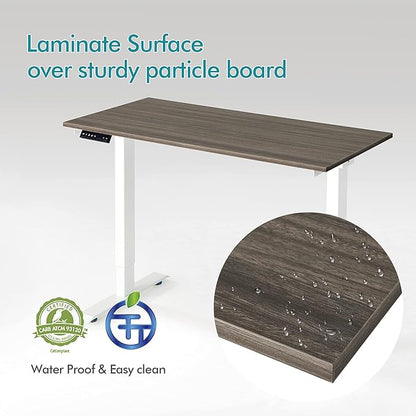 Kaboon 60x20 inches Tabletop, Solid One-Piece Desktop for Sit Stand Desk, Double Desks, L Desk DIY,Wood Countertop Home or Commercial Use,1 inch Thick, Eucalyptus, 20" D x 59.1" W