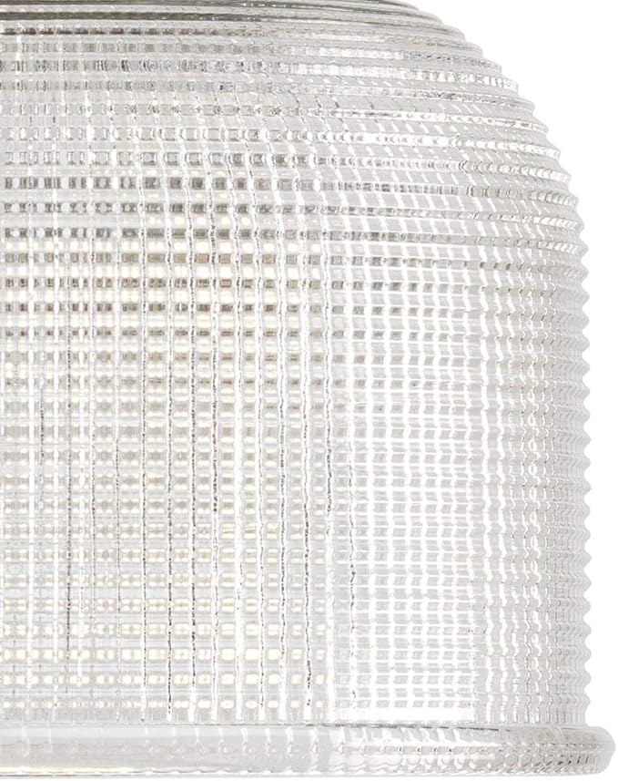 Progress Lighting Archie Collection 3-Light Clear Double Prismatic Glass Coastal Bath Vanity Light Polished Chrome