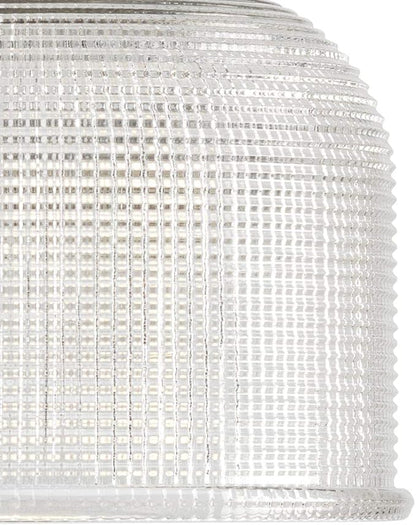 Progress Lighting Archie Collection 3-Light Clear Double Prismatic Glass Coastal Bath Vanity Light Polished Chrome