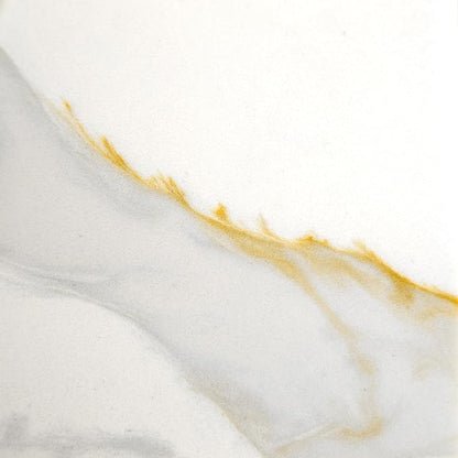 Design House Calesco Calacatta Quartz Bathroom Vanity Top, White with Taupe and Grey Veining, Pre-Mounted White Bowl, 31 in L x 22 in W x 12.5 in H, with Backsplash, 4 in Center Set, 227900-CC-CC