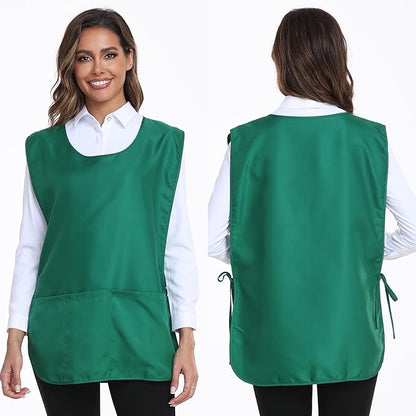 Xeoxarel Unisex Cobbler Apron with 3 Pockets, Adjustable Drawstring Waist, Professional Lightweight for Kitchen Salon Garden