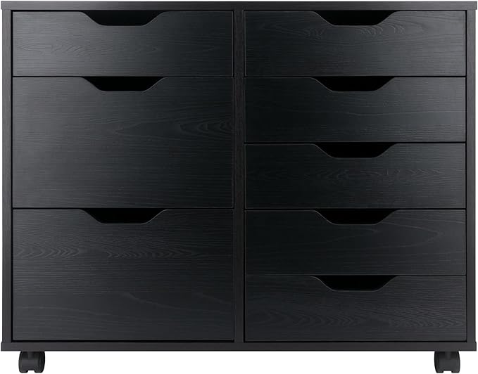 Winsome Halifax Mobile Storage Cabinet with Doors & Drawers, Stylish & Functional Home Storage Cabinet for Filing, Kitchen Organization, Moveable Furniture for Office, Dorms, Apartments