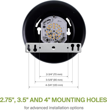 ASD 1 Pack LED Disk Lights 4 Inch, 10W 5CCT 2700K-5000K 685LM CRI90+, Dimmable Flush Mount Ceiling Light Fixture, Low Profile Surface Mount Disc Lights, Junction Box or Recessed Can Install, UL