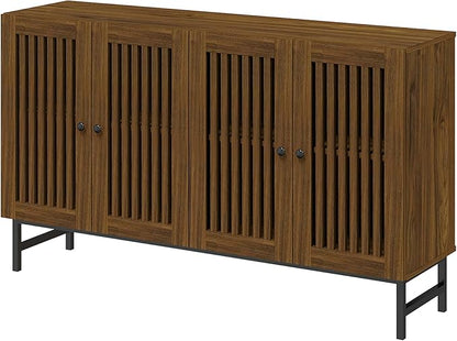 Gyger Buffet Storage Cabinet with 4 Doors,Kitchen Sideboard with Storage,Coffee Bar Cabinet for Kitchen,Living Room,Natural
