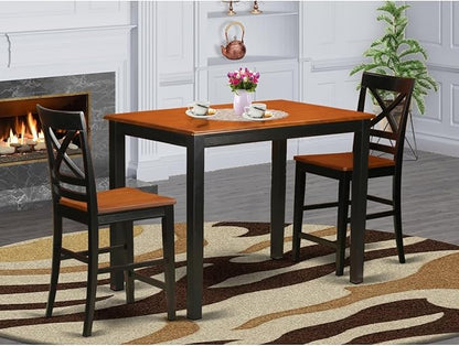 HomeStock Victorian Counter Height Dining Set - Vintage Table & Chairs - Kitchen Island Set