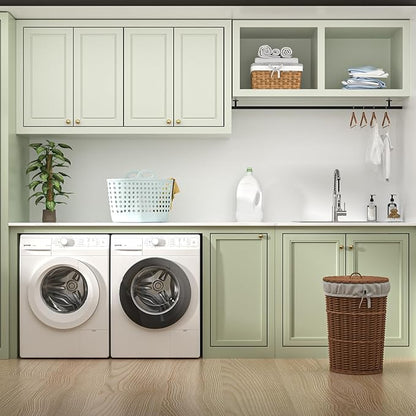 22 Laundry Sink Drop In with Faucet - Beslend 22x22x12 Inch Laundry Utility Sinks 12 Inch Deep Sink Stainless Steel Topmount Sinks 16 Gauge Single Bowl Sink for RV Laundry Room