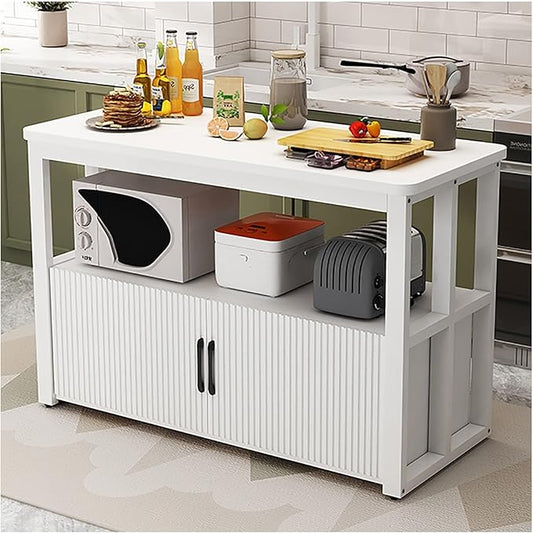 Kitchen Island with Storage, Coffee Bar Cabinet/Bakers Racks for Kitchens; Dining Room Furniture Cabinet, Modern Sideboard Buffet Cabinets for Dining Room, Bathroom, Entryway(A,150x30cm/59x11.81in)