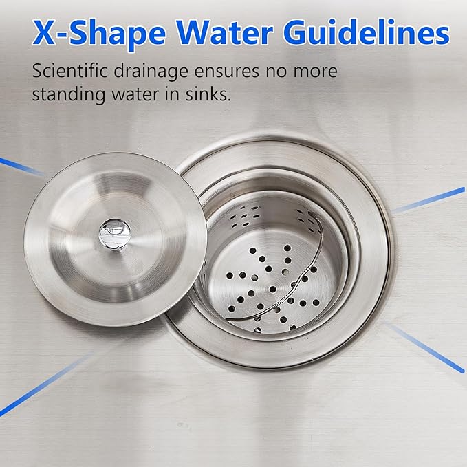 18x18 Inch Drop In Bar Sinks, Stainless Steel Top Mount Single Bowl Kitchen Prep Sink Wet Bar Laundry Outdoor RV Patio Sink with Cutting Board