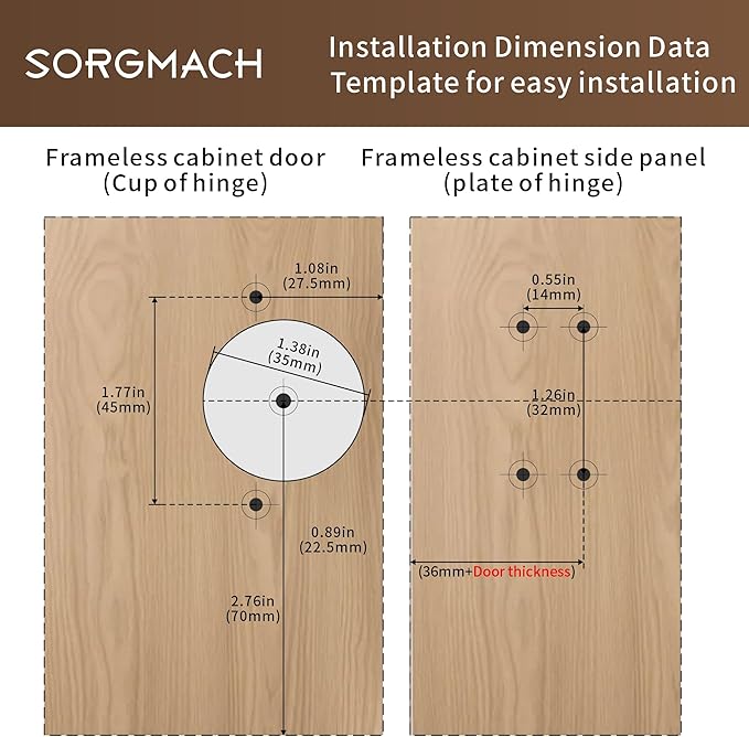 20 Pack Full Overlay Soft Close Cabinet Hinges 105° Frameless 3 Way Adjustable Soft Close Hinges for Cabinet Doors Kitchen Cabinet Door Hinges with Screws Bright Nickel