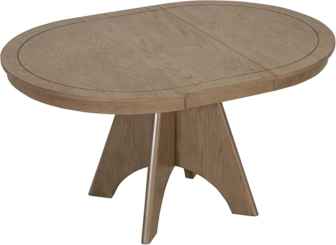 Merax Vintage Extendable Dining Table for 4-6 People, 42 to 58 Inch Rustic Farmhouse Kitchen Table with Drop Leaf, Distressed Finish & Sturdy Crossed Legs, Espresso