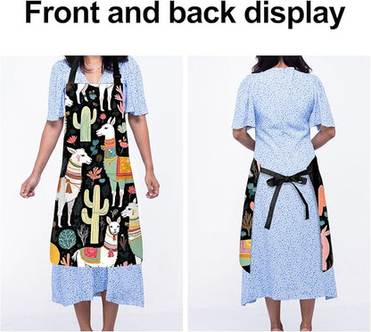 Apron Adjustable Waterproof with Two Deep Pockets Wowen men for Summer BBQ Pool Parties & Resorts