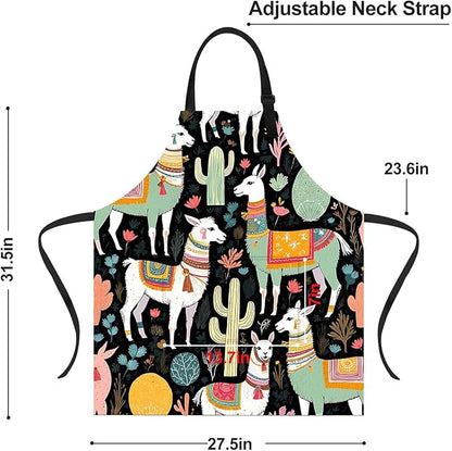 Apron Adjustable Waterproof with Two Deep Pockets Wowen men for Summer BBQ Pool Parties & Resorts