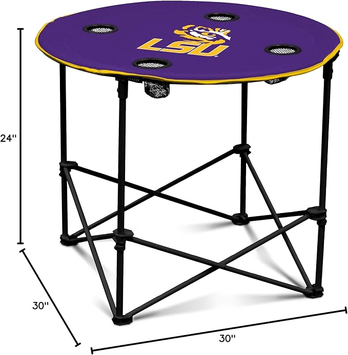 Logo Brands Officially Licensed NCAA Unisex Round Table, One Size, Team Color