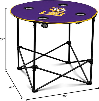 Logo Brands Officially Licensed NCAA Unisex Round Table, One Size, Team Color