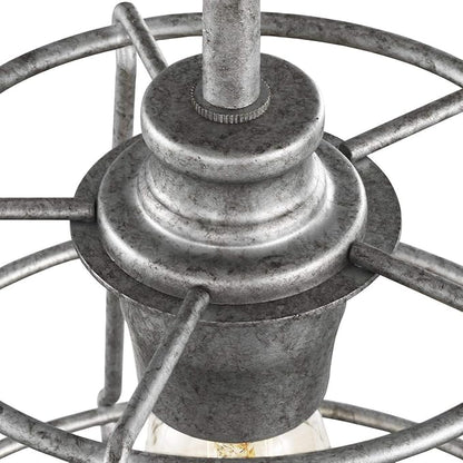 Progress Lighting Chambers Collection 1-Light Farmhouse Pendant Light Galvanized
