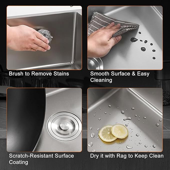 33x22 Drop in Kitchen Sink, 10" Deep Large Top Mount Single Bowl Sinks Nano Coating Stainless Steel Kitchen Laundry Room Sinks with Accessories