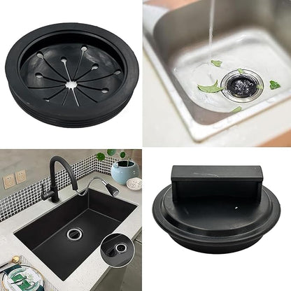 8Pcs/Set Garbage Disposal Sink Flange Kit with Stopper and Splash Guard for Waste King,4.49'' Sink Flange and Drain Lock Nut for Whirlaway,Waste King Garbage Disposal Drain Assembly Kit(114mm)